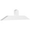 Ekena Millwork Portland Architectural Grade PVC Gable Bracket, 60"W x 15"H x 4"D x 6"F, 6/12 Pitch GBP060X15X0406POR00 - alternate 1